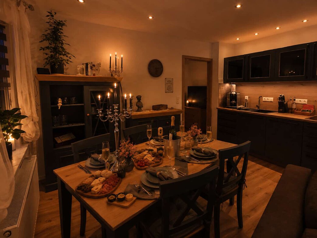 Helle Ferienwohnung mit gemütlicher Sitzecke